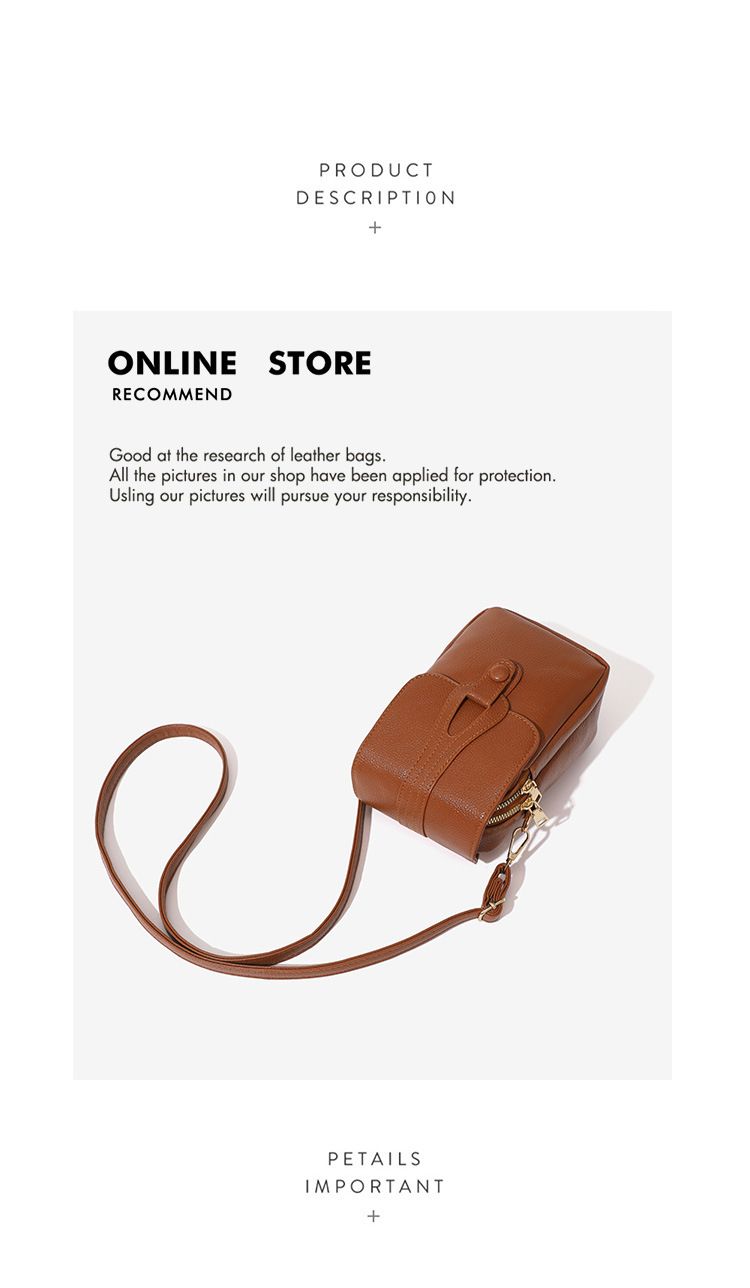 Sac bandoulière vertical pour téléphone de couleur unie - Design à double fermeture éclair tendance avec grande capacité, sac de sortie fin et pratique_voghion.com