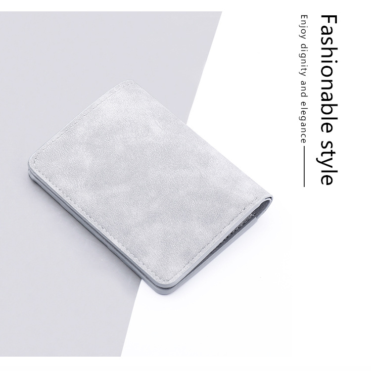 2024Mini wallet bag men, ultra-thin and multifunctional driver's license leather multiple slots, ID case, vertical card clip_voghion.com