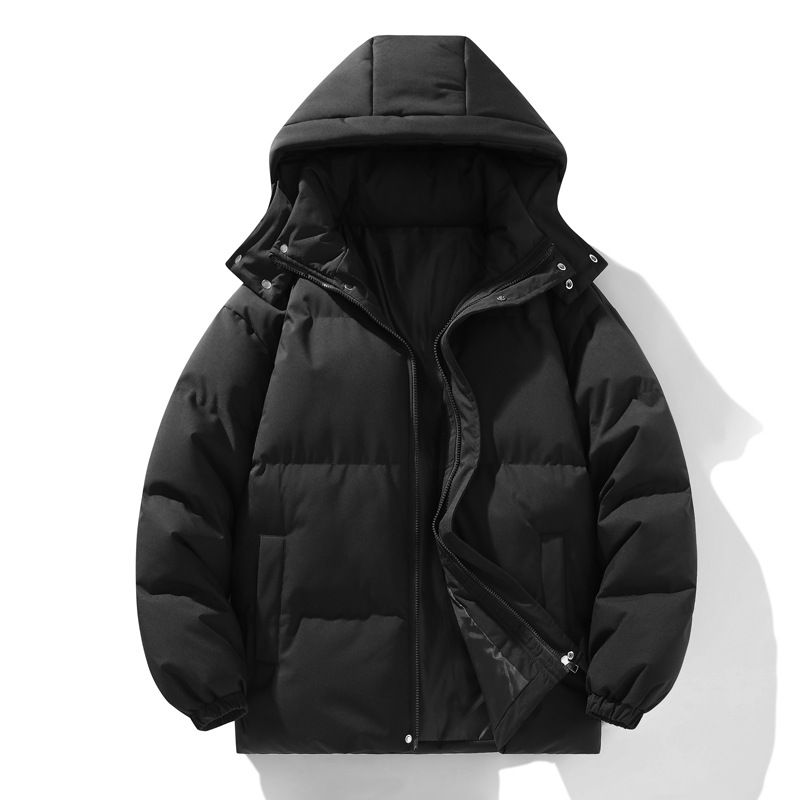 Giacca da uomo con un tocco di alta qualità, cappotto invernale, marchio alla moda, giacca in cotone con cappuccio calda e spessa, può essere aperta_voghion.com
