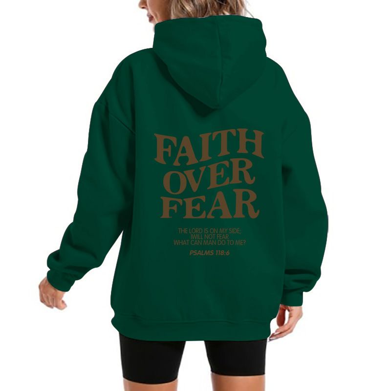 Unisex Fleece-Lined Hoodie With Kangaroo Pocket – Oversized Pullover Sweatshirt With Bold Letter Print For Streetwear & Casual Comfort_voghion.com