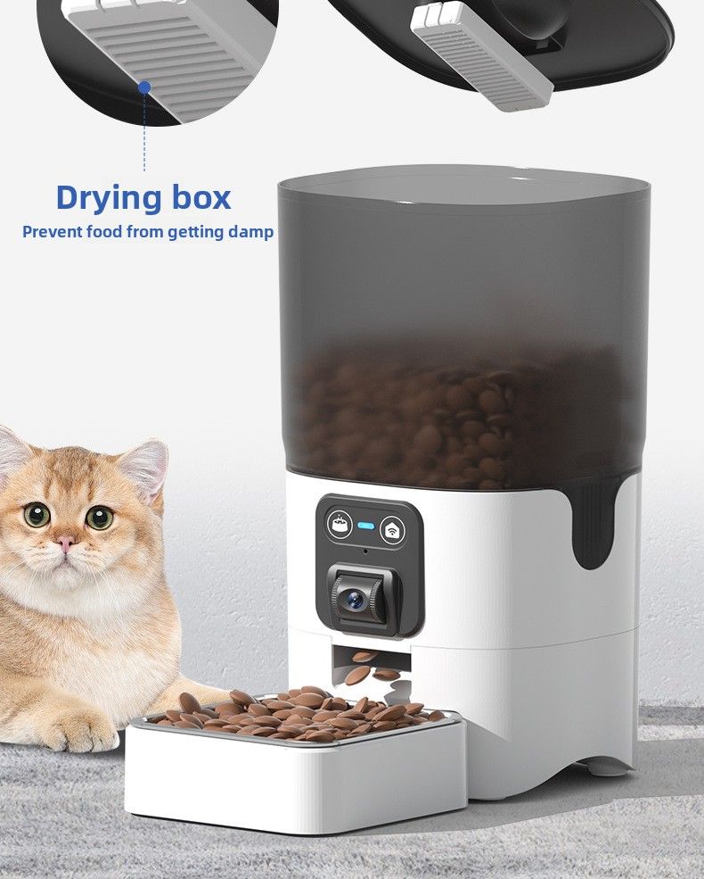 Slimme voerbak voor huisdieren met wifi-verbinding: volledig automatische, getimede en kwantitatieve voeding voor honden en katten_voghion.com