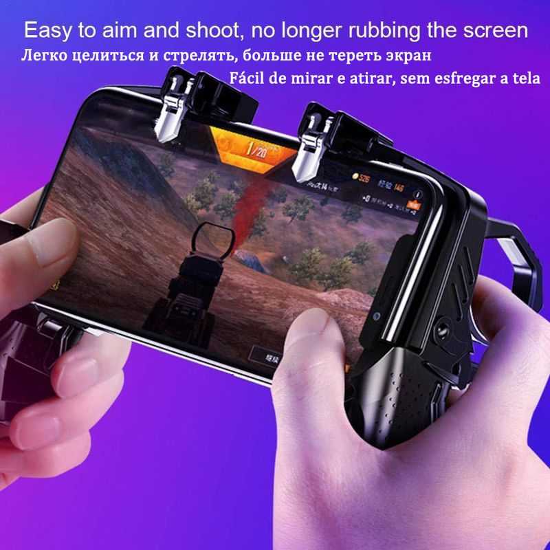 Mando para PUBG para teléfono, mando para teléfono, joystick para Android, iPhone, disparador, mando para juegos móviles Free Fire, Pupg, mano, teléfono móvil, juegos_voghion.com