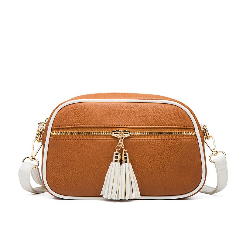 Borsa a tracolla da donna con tracolla a blocchi di colore, nuova tendenza alla moda, per madre e figlia, 2025_voghion.com