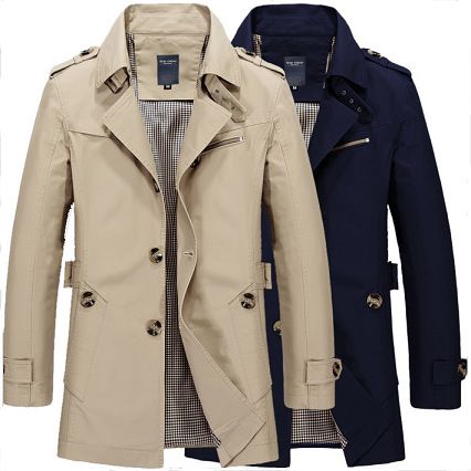 Veste coupe-vent mi-longue pour homme, nouvelle collection automne-hiver, grande taille, en coton_voghion.com