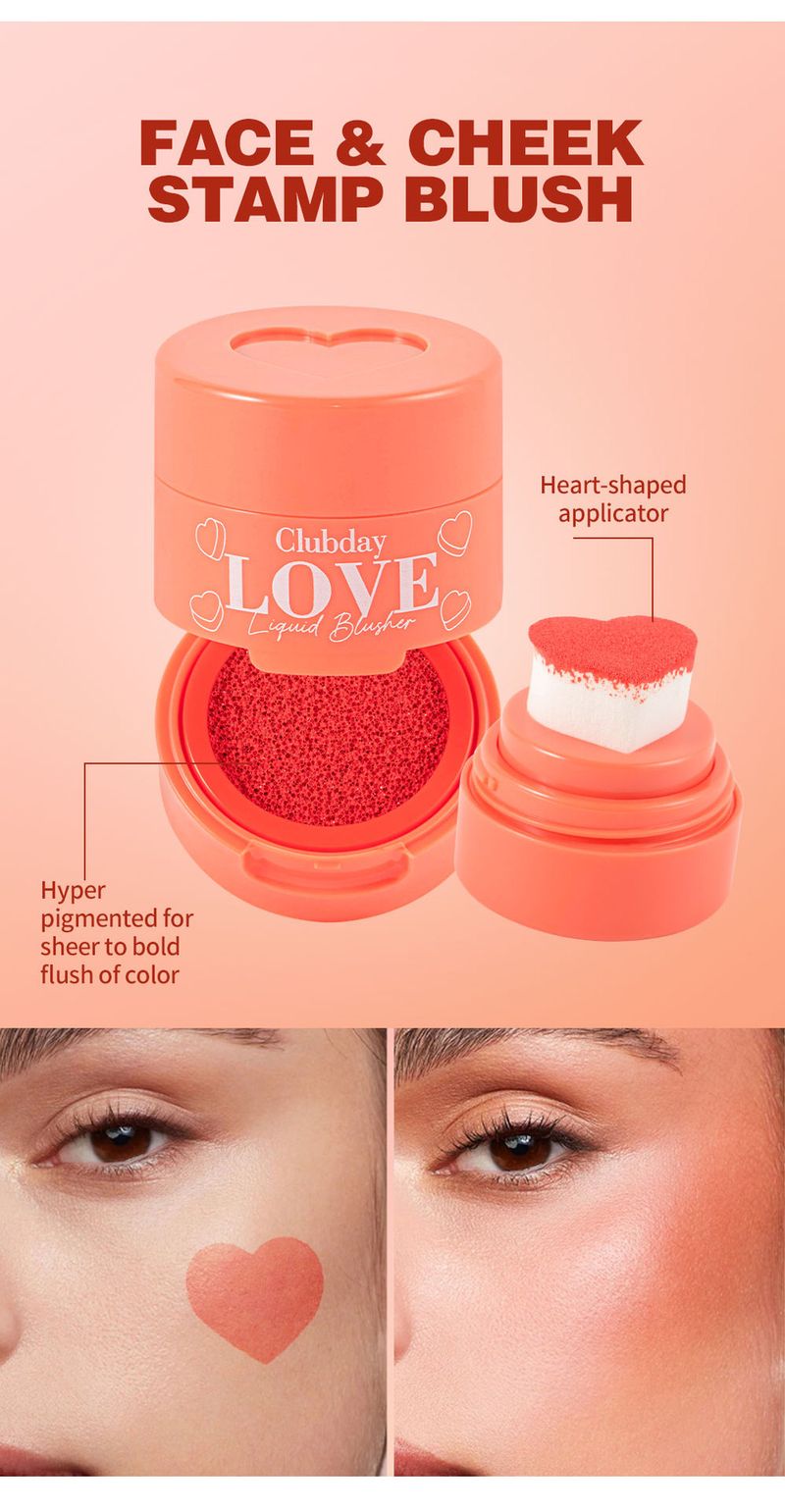 Blush contour des joues Clubday, best-seller - Blush nude 3D naturel pour des joues sculptées instantanément_voghion.com