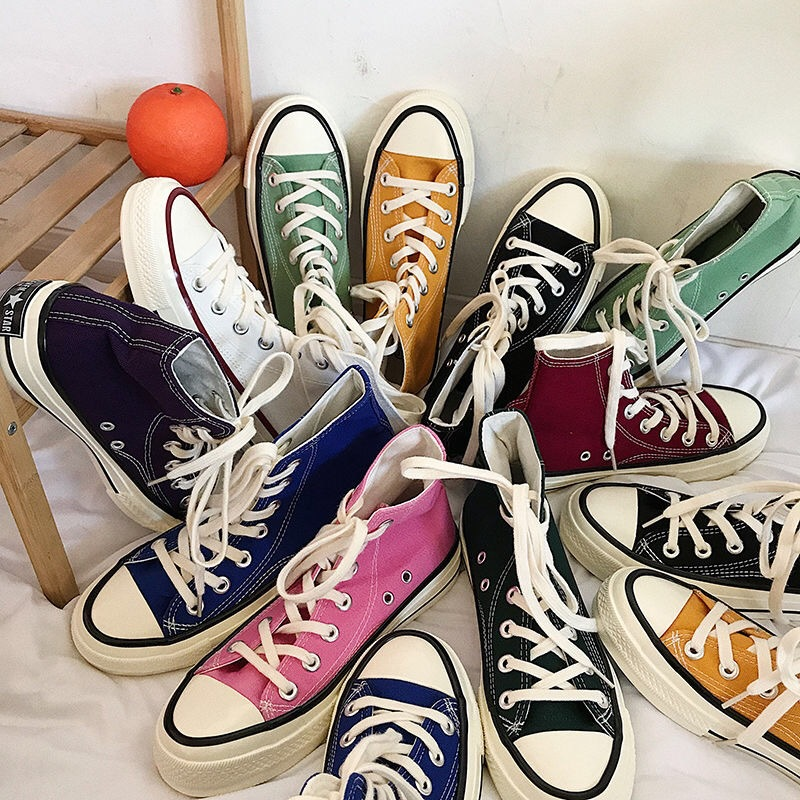 Canvas Schuhe modische und vielseitige Frauen Low Top Paar 2024 neue koreanische Version klassische Männer_voghion.com