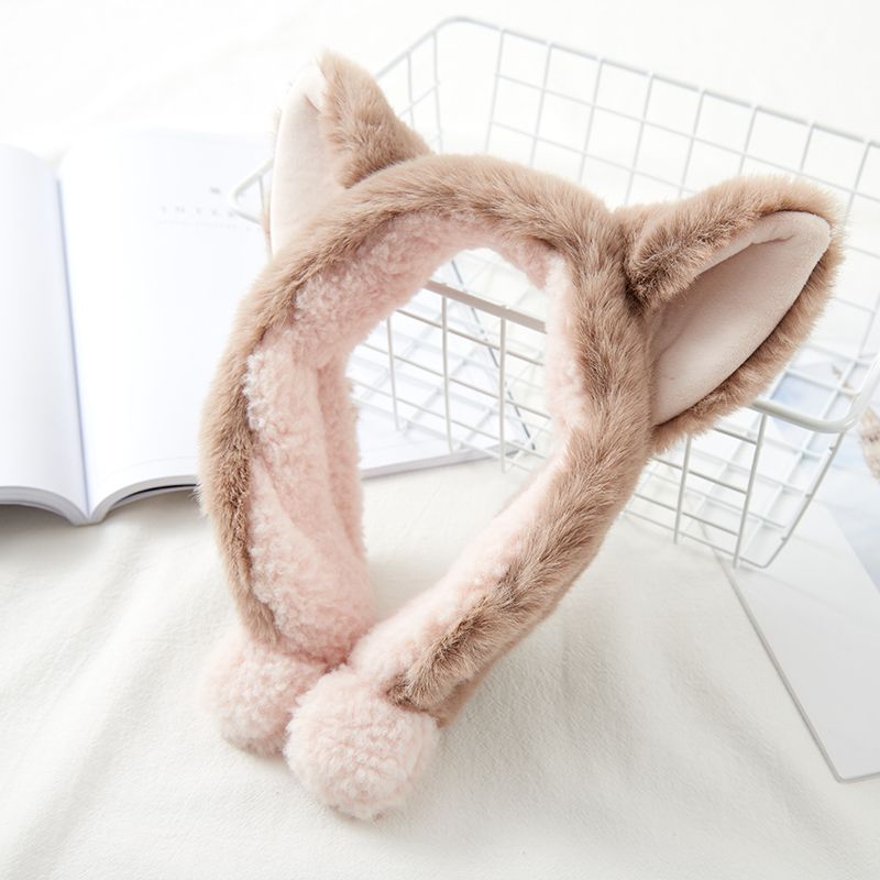 Paraorecchie invernali nuovi, paraorecchie in peluche, da donna, pieghevoli, carini, antivento, caldi, protezione per le orecchie, antigelo, caldi_voghion.com