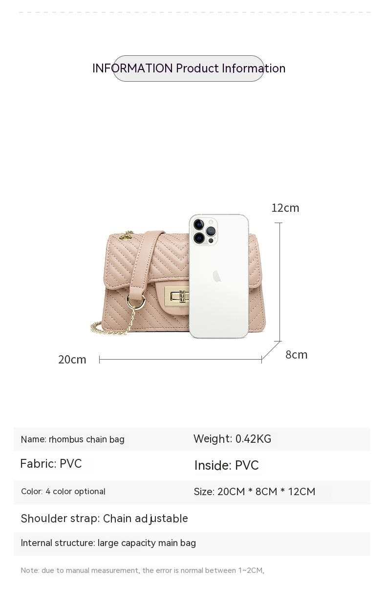 New Best-selling Fashion Trend Casual Solid Color Crossbody Bag for Women's Small Bag, Women's Single Shoulder Bag, Small Square Bag_voghion.com