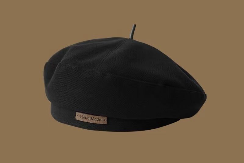 Hairy beret children's autumn and winter 2023 new face, small Maillard style fashion, bud painter hat trend_voghion.com