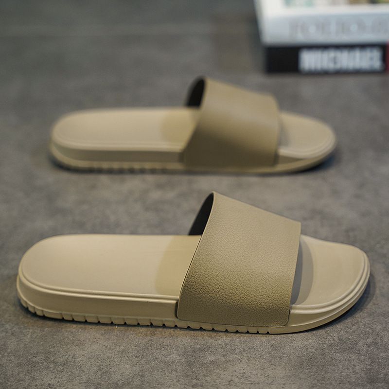 Pantofole da uomo antiscivolo, di alta qualità, con suola spessa, morbide e leggere. Adatte per l'uso domestico, non sfregano i piedi._voghion.com