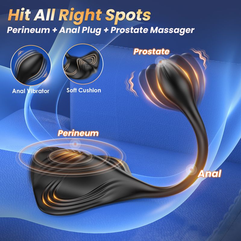 Remote Control Prostate Massager Flirting Stimulation Anal Plug Male Silicone Adult Toy New_voghion.com