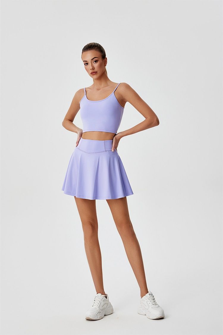 001 Cross-border Thin Srap Bra Wih Ches Pads, Cool Yoga Backless Camisole, High Wais Slimming Spors Training Shor_voghion.com