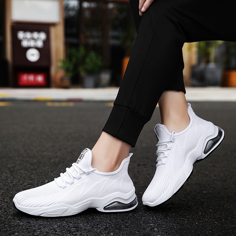 Pantofi sport pentru bărbați cu pernă de aer confortabili, cu talpă moale și șireturi noi de vară_voghion.com