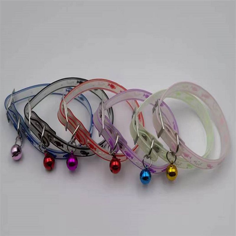 Collare per animali domestici in silicone luminoso per cani e gatti che assorbe la luce notturna_voghion.com