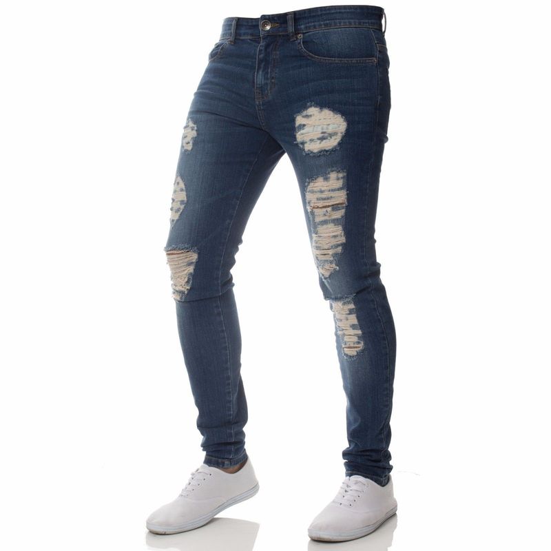 Elastische strakke skinny jeans voor heren _voghion.com