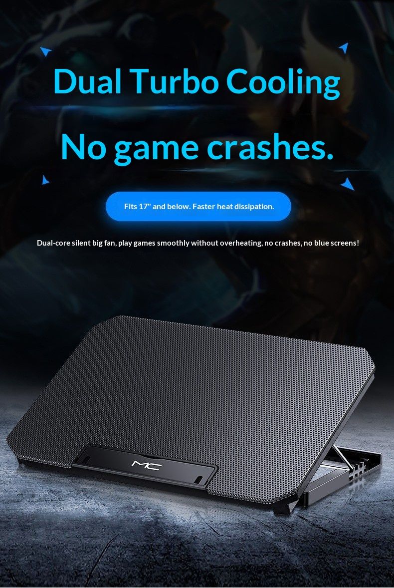 NeoGear Maicong Nosi Laptop-Kühlerständer, verstellbar, faltbar, Aufbewahrung, Luftkühlungsbasis für Desktop-Computer_voghion.com