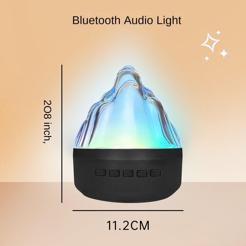 Dekorative RGB-Nachtleuchte mit Bluetooth-Lautsprecher und USB-Anschluss – ideal als Geschenk für Studentenwohnheime oder als stimmungsvolles Licht._voghion.com