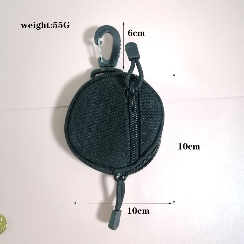 Marsupio tattico EDC – Mini portafoglio in nylon ultraleggero per chiavi e oggetti essenziali (unisex, quadrato/rotondo, diversi colori e opzioni di cinturino)_voghion.com