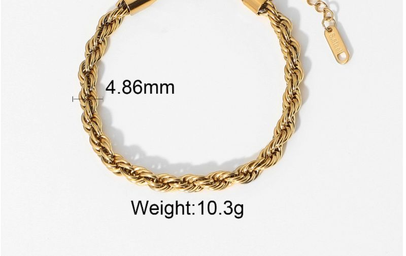 Bracelet Punk Miami cubain en acier inoxydable plaqué or pour hommes, bijoux de 3mm 6mm 8mm 12mm_voghion.com