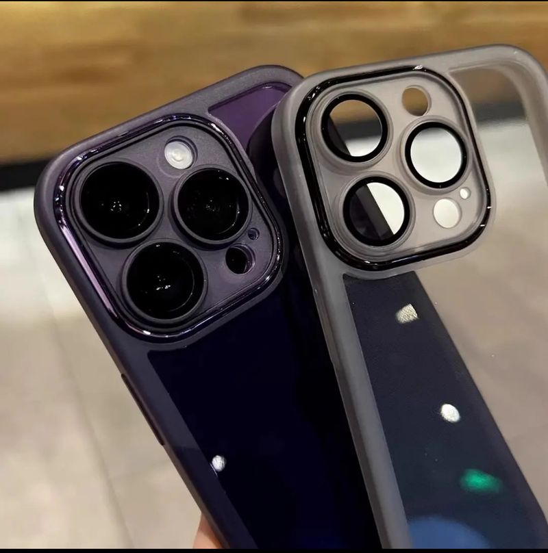 Premium Clear Full-Body Silicone Case For IPhone 15 Pro/14 Pro Max - Built-in Camera Lens Protector & Anti-Scratch Coating_voghion.com