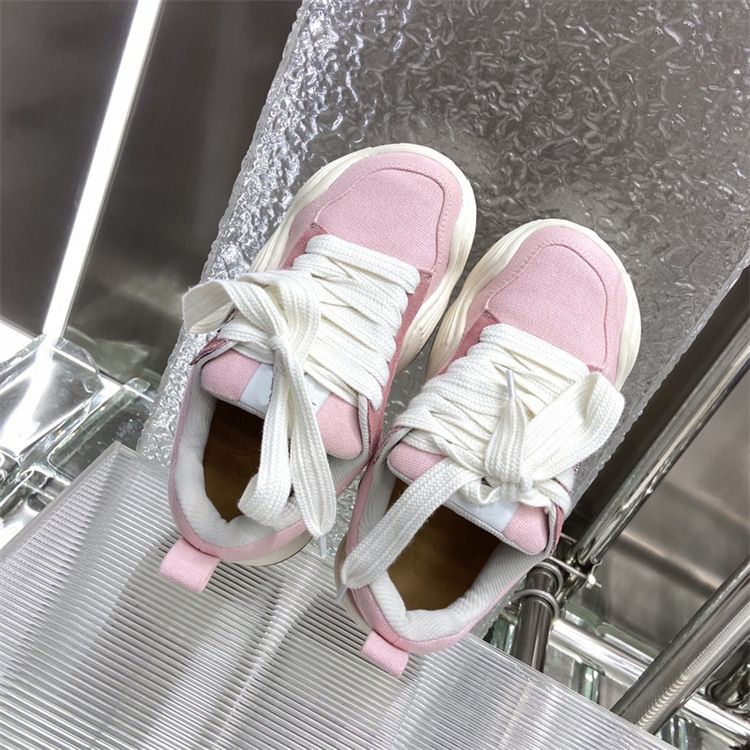 Wave Bread para mujer en primavera de 2024 Nueva moda, cómoda, de altura alta, zapatillas deportivas para parejas con suela gruesa_voghion.com