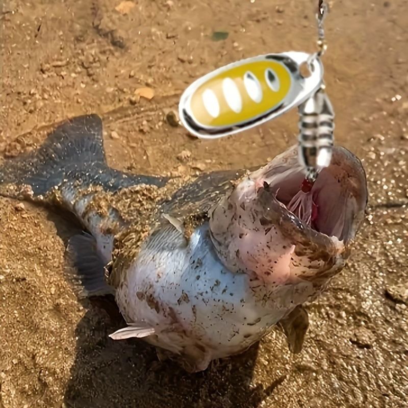 Composite Rotating Metal Sequin Lure Treble Hook Set Bionic Bait_voghion.com
