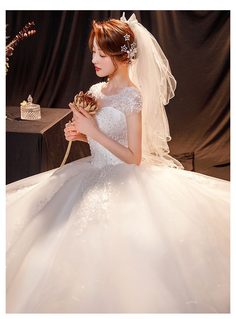 ChicShe ChicShe ChicShe ChicShe 2025 Nuovo ed elegante abito da sposa semplice e grande stile principessa, snellente e leggero, lungo fino al pavimento_voghion.com