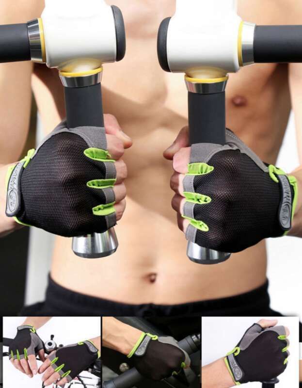 Gants de sport demi-antidérapants pour hommes, résistants à l'usure, alpinisme, design fin, été femme, respirants,_voghion.com