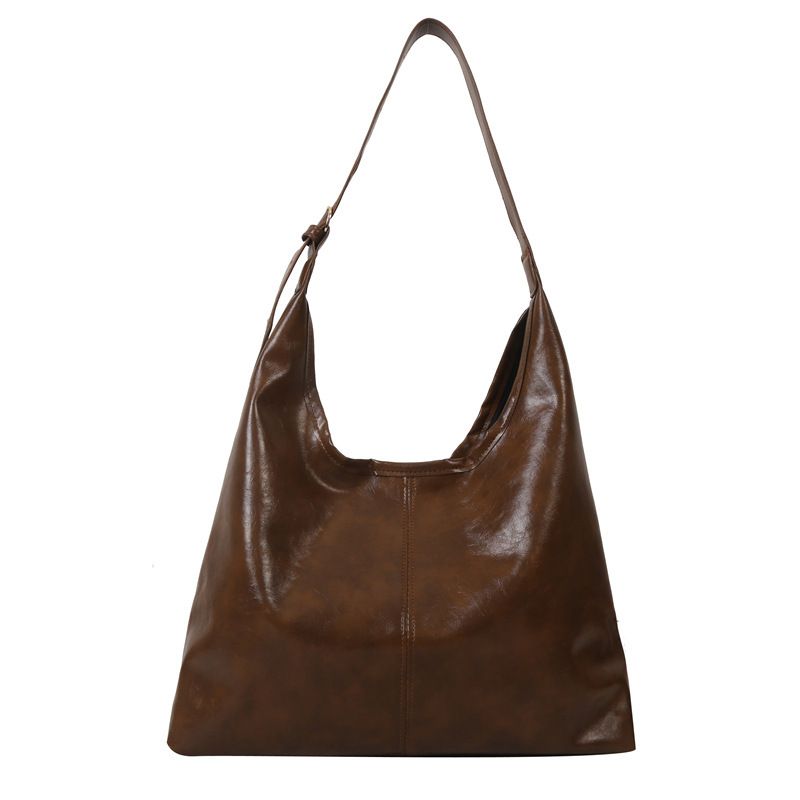 Borsa a tracolla casual da donna, versatile, grande, alla moda, autunno inverno 2023_voghion.com