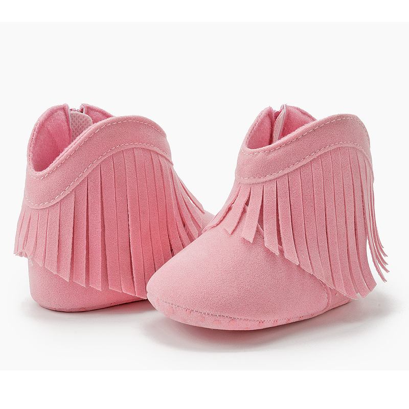 Baby Shoes Tassels Small Boots Warm Boots Soft Soled Toddler Shoes Enhanced Non-deformable Tassel Shoes_voghion.com