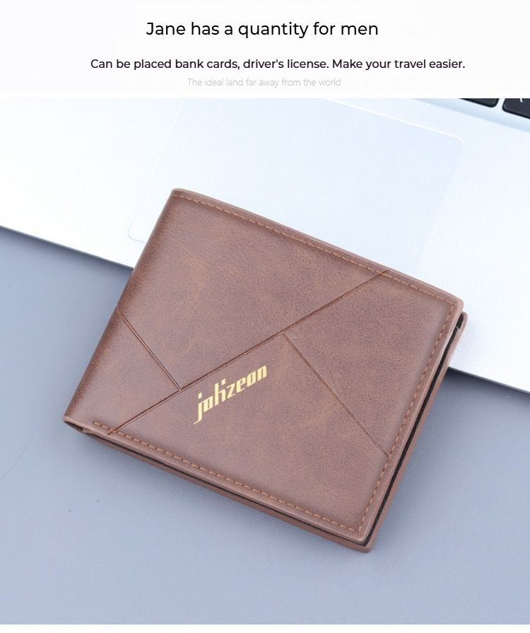 Men's Wallet, New Arrival Fashionable And Popular Personality Short Wallet, Card Holder Integrated Three-fold Wallet._voghion.com