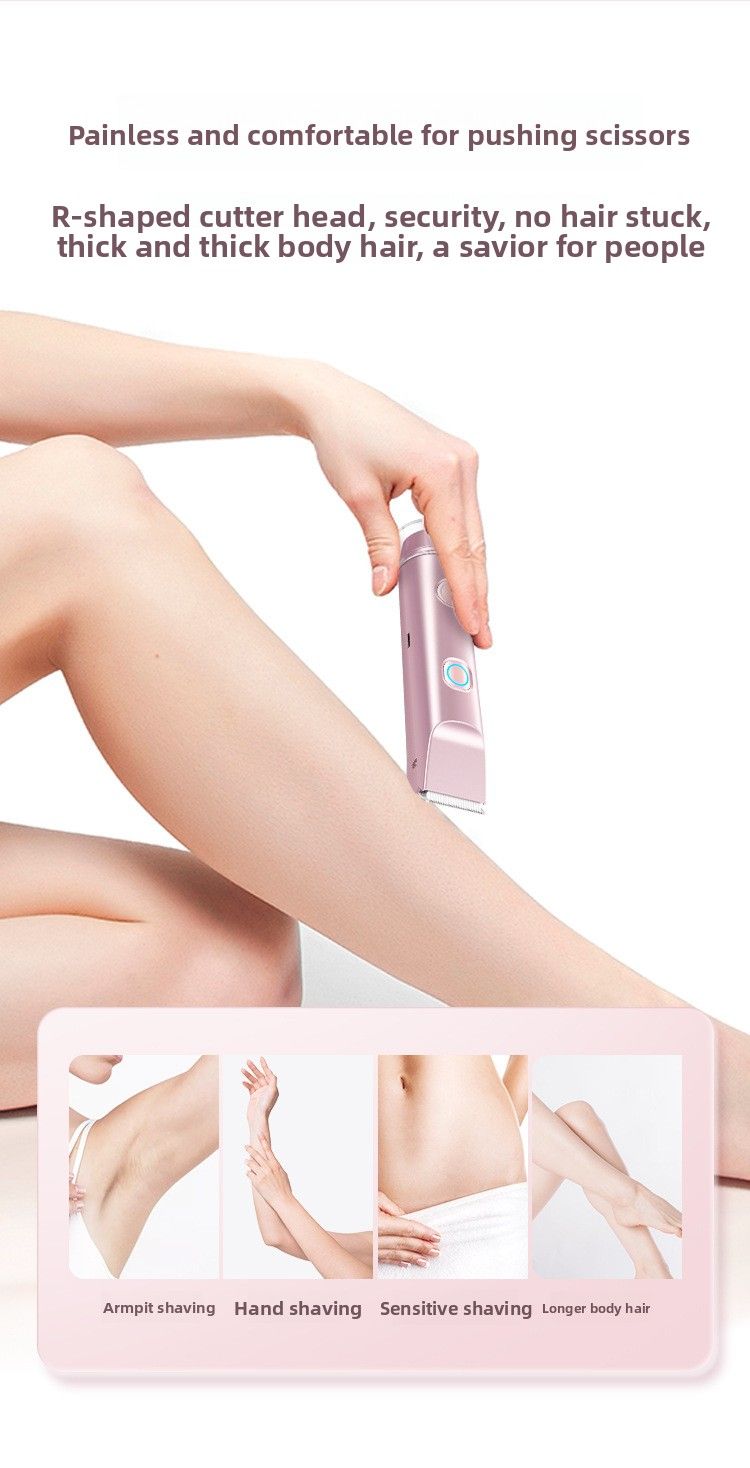 Neues elektrisches Entfernungsgerät für Damen, waschbarer Ganzkörperrasierer, Achselhaarschneider mit Doppelkopf_voghion.com