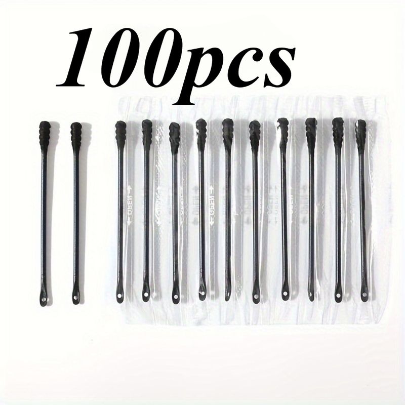 100/300/500/1000 Stück 50/100er-Set Wattestäbchen für präzises Make-up, Augenbrauen- und Wimpernkunst – Einweg, Beauty Essentials_voghion.com