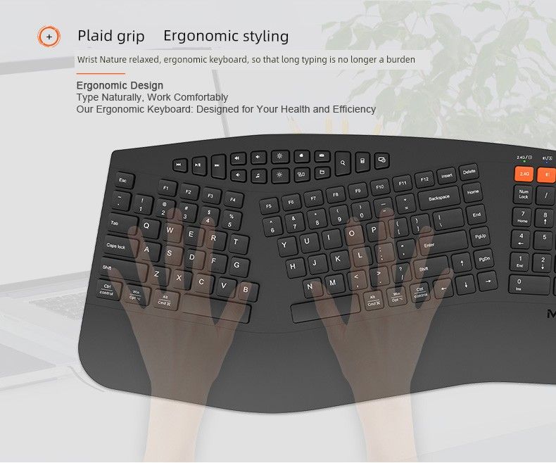 Meetion Mishen Directorb Ergonomische Drahtlose Bluetooth Schlüssel Maus Anzug Lade Stumm Für Home Office_voghion.com