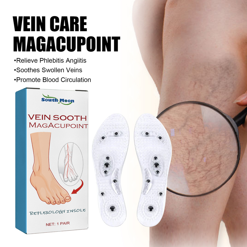 Soletta per la cura della gamba Moon South, massaggio alla suola per alleviare il gonfiore delle gambe, soletta per la cura del massaggio delle gambe con lombrico_voghion.com