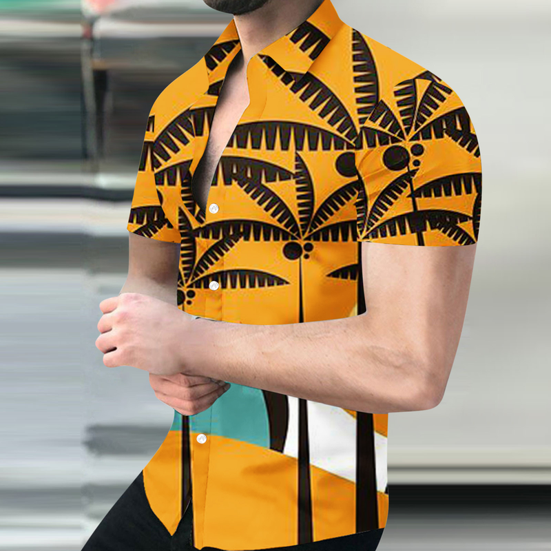 Poletna nova moška majica s kratkimi rokavi s 3D digitalnim tiskom in večjo velikostjo za prosti čas_voghion.com