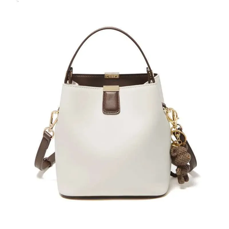 Borsa a secchiello e tote da donna di alta qualità, in pelle crosta, di grandi dimensioni, firmata 2025_voghion.com