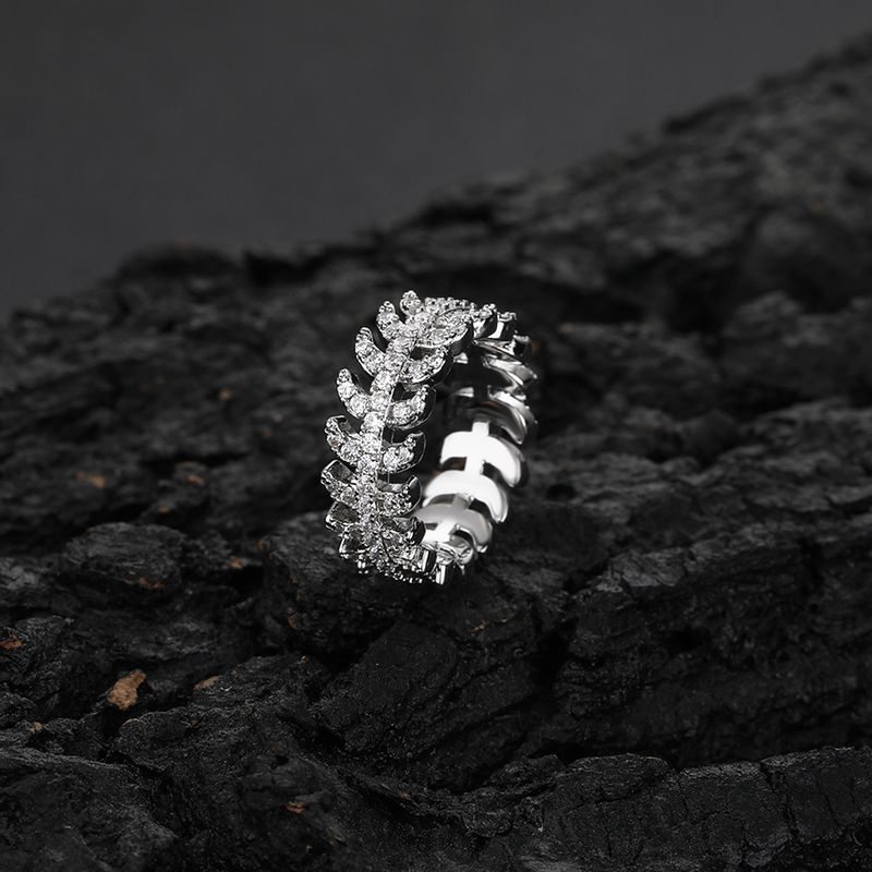 Anello unisex in zircone, versatile e alla moda, stile cubano hip hop._voghion.com