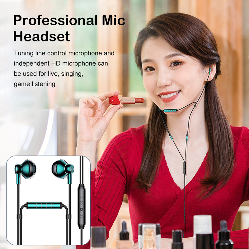 Mini Born Wired In-Ear Headphone 3.5MM Earphones Gaming Headset EarBuds Mini Octa-core Panoramic Sound Dual Microphone Wired Earbuds Heavy Bass Heads_voghion.com