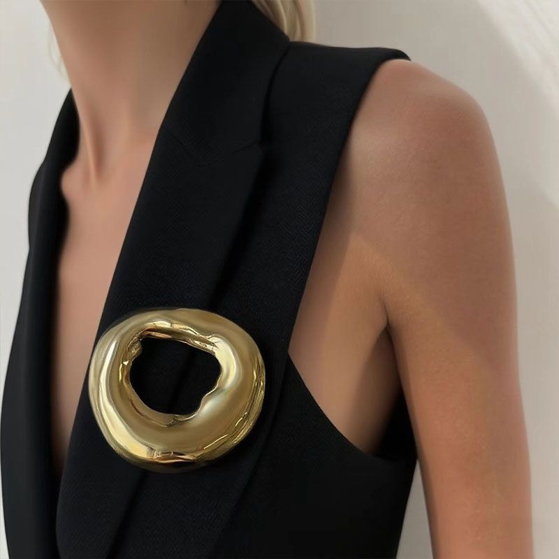 Spilla geometrica esagerata, squisita, avanzata, senso, esplosione di vento freddo femminile, temperamento unico, leggero, lusso, semplice, corsage_voghion.com