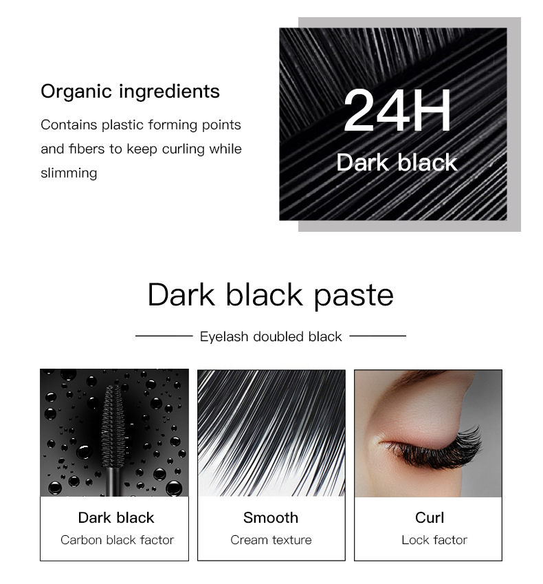 4D Eye Black Thick Long Curly Waterproof Sweat Resistant Long-lasting Non Tarnishing Eye Black_voghion.com