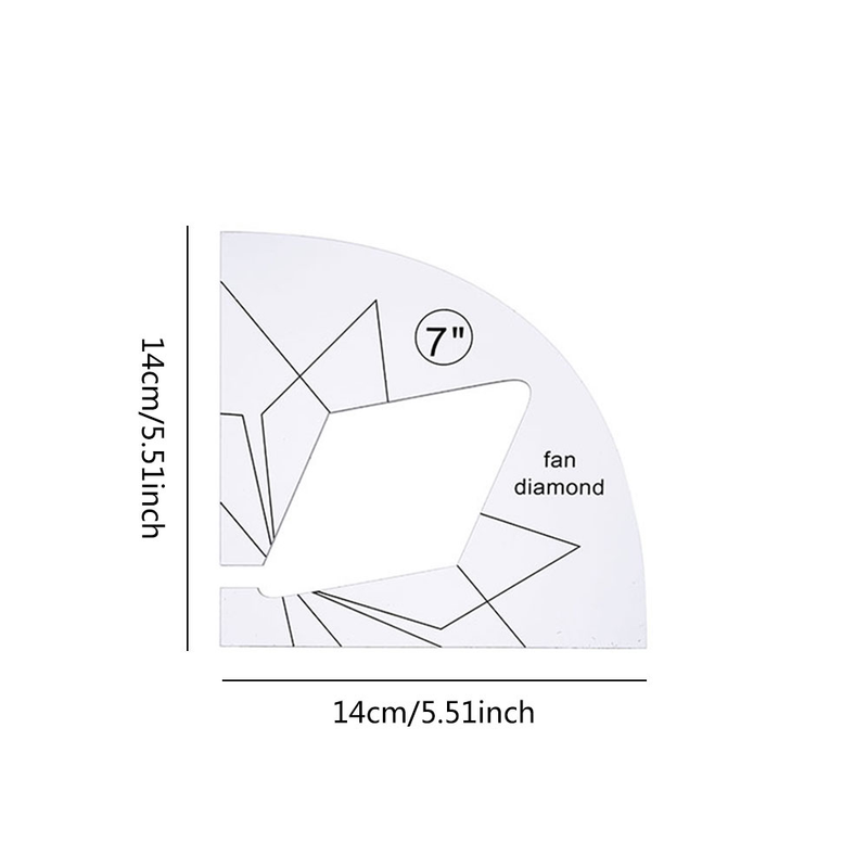 Special shaped patchwork template sewing patchwork ruler hollowed out sewing template_voghion.com