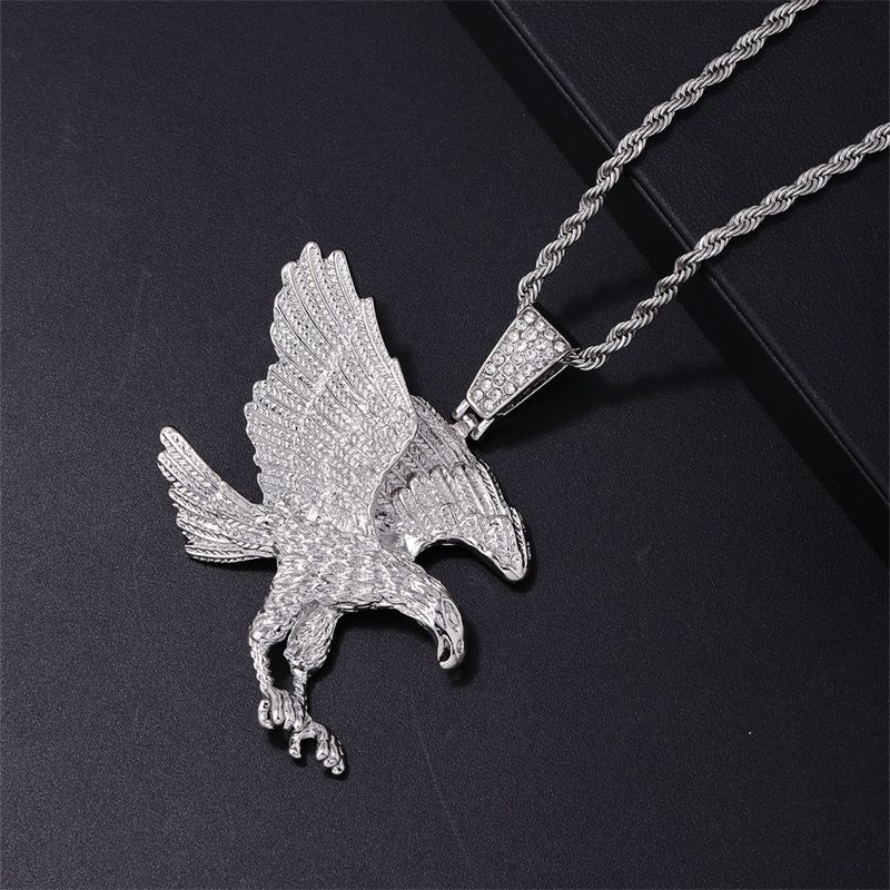 domineering eagle wings cool men's necklace hip hop punk Street hipster pendant jewelry_voghion.com