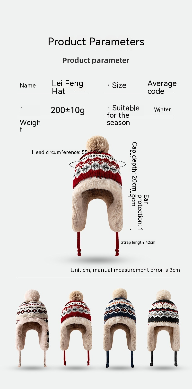 Kaninchenfellimitat mit plüschiger dicker Lei Feng-Mütze, koreanische Herbst-Winter-Version, warmer Gehörschutz, Radfahren im Freien_voghion.com