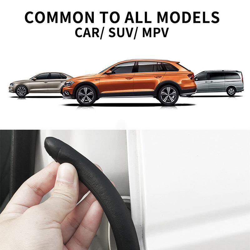 Door Edge Rubber Seal B-Pillar Soundproof Windproof Front Car Sealant Accessories Decorative Strip_voghion.com