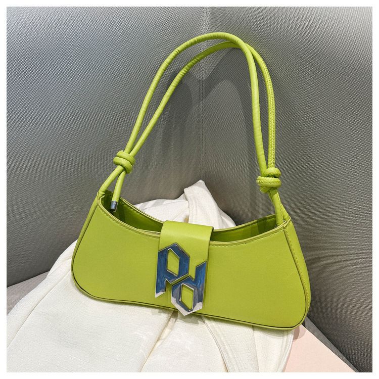 Simple fashion casual shoulder bag niche casual underarm bag 2023 Summer new Korean fashion small square bag_voghion.com