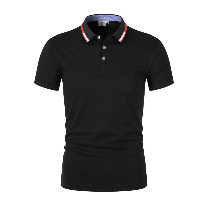 Sommer High-End-Arbeitskleidung lässig bequemes Poloshirt Revers kurzärmeliges Sport-T-Shirt_voghion.com