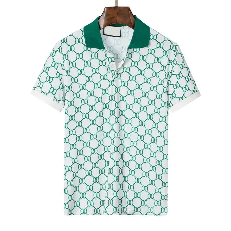 Męskie letnie swobodne koszulki bawełniane golfowe designerskie męskie polo z nadrukiem literowym modne polo_voghion.com