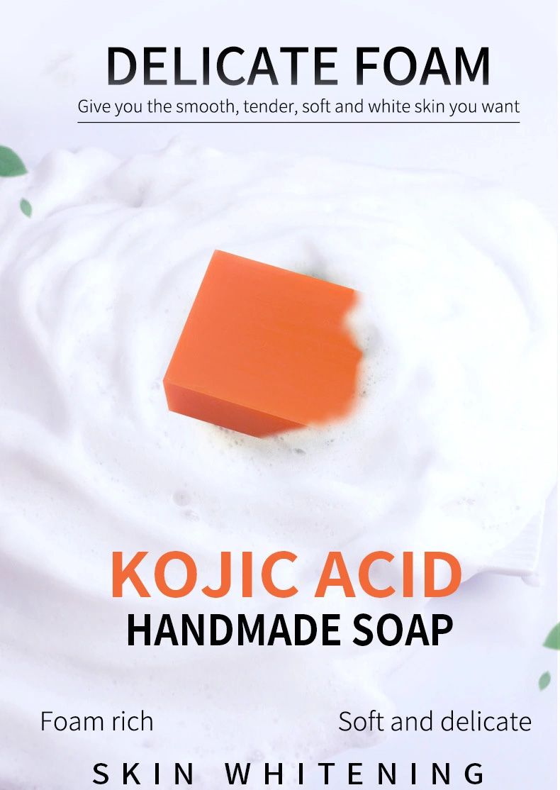 100 g Kojic rūgšties muilas 3 spalvų variantas Glutationo odą šviesinantis muilas rankų darbo balinamasis muilas šviesinantis veidą_voghion.com