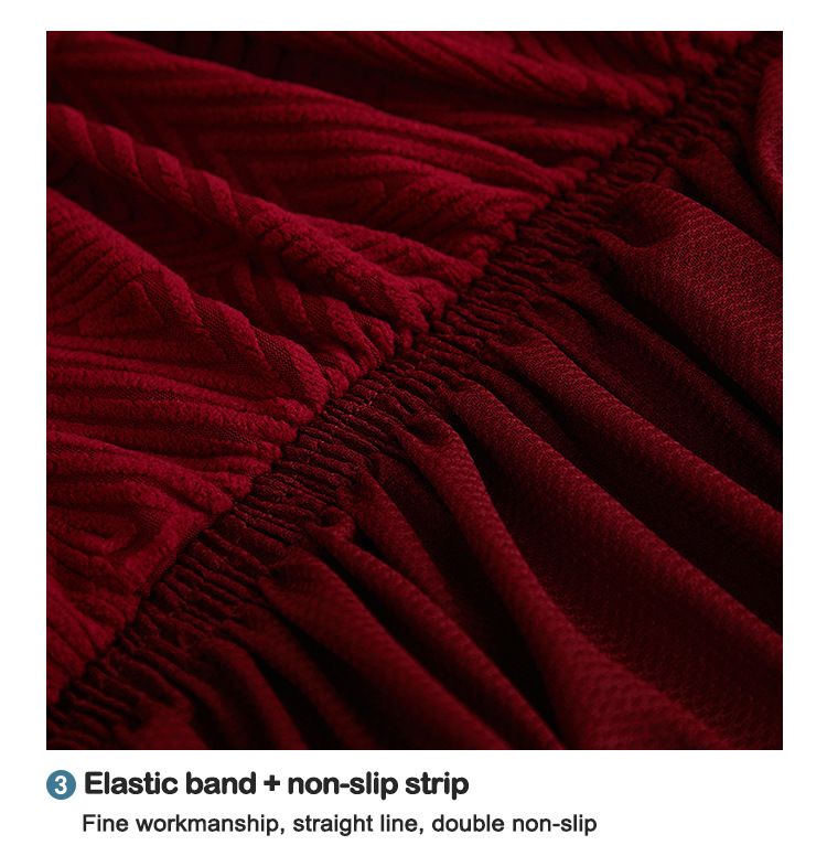 Elegante copridivano con orlo jacquard - Copridivano a copertura totale per divani senza braccioli, design moderno e minimalista, vari colori e dimensioni_voghion.com